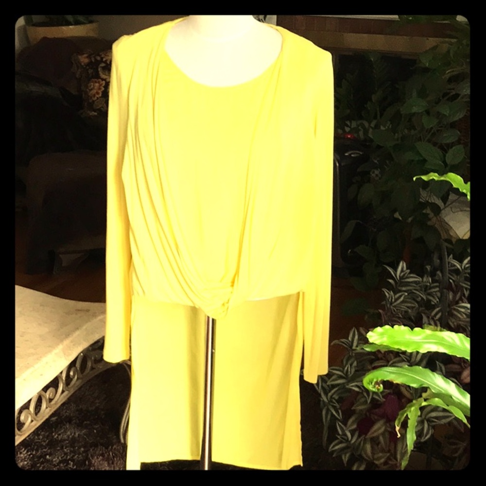 Fever beautiful yellow top short front long back